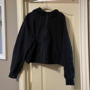 Lululemon scuba 1/2 zip, black, XL/XXL